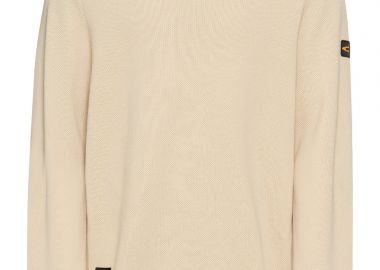 ΑΝΔΡΙΚΟ ΠΛΕΚΤΟ CAMEL ACTIVE PULLOVER CREWNECK ΚΑΝΟΝΙΚΗ ΓΡΑΜΜΗ ΕΚΡΟΥ - CAMEL ACTIVE - 