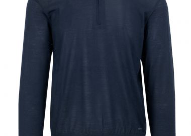 ΑΝΔΡΙΚΟ ΠΛΕΚΤΟ HALF ZIP PAUL & SHARK ΚΑΝΟΝΙΚΗ ΓΡΑΜΜΗ ΜΠΛΕ - PAUL & SHARK - 