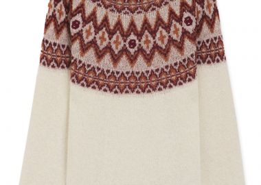 ΑΝΔΡΙΚΟ ΠΛΕΚΤΟ ΠΟΥΛΟΒΕΡ BOSS jacquard C-Hisle ΚΑΝΟΝΙΚΗ ΓΡΑΜΜΗ ΛΕΥΚΟ - BOSS - 