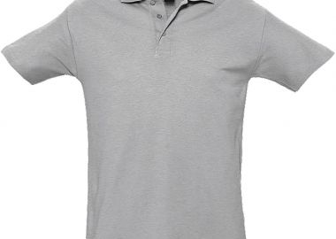 Ανδρικό πόλο πικέ Spring II SOLS 11362 Grey Melange -  - 