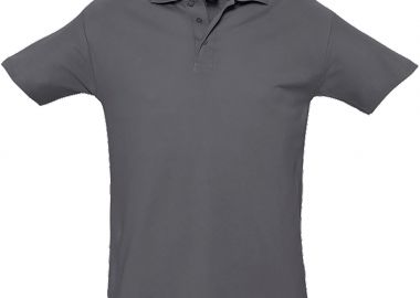 Ανδρικό πόλο πικέ Spring II SOLS 11362 Mouse Grey -  - 