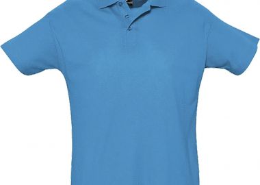 Ανδρικό πόλο πικέ Summer II SOLS 11342 Aqua -  - 