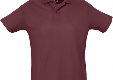Ανδρικό πόλο πικέ Summer II SOLS 11342 Burgundy -  - 