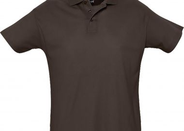 Ανδρικό πόλο πικέ Summer II SOLS 11342 Chocolate -  - 