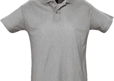 Ανδρικό πόλο πικέ Summer II SOLS 11342 Grey Melange -  - 