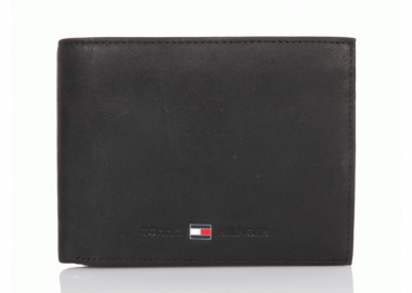 Ανδρικό Πορτοφόλι Tommy Hilfiger Johnson Flap AM0AM00660 002 Μαύρο - Tommy Hilfiger - 