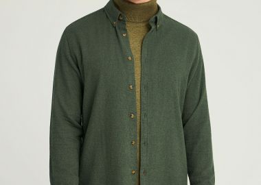 Ανδρικό πουκάμισο με button-down γιακά - The Essentials - FUNKY BUDDHA - 