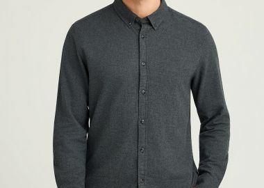 Ανδρικό πουκάμισο με button-down γιακά - The Essentials - FUNKY BUDDHA - 