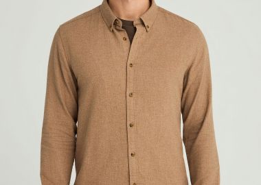 Ανδρικό πουκάμισο με button-down γιακά - The Essentials - FUNKY BUDDHA - 