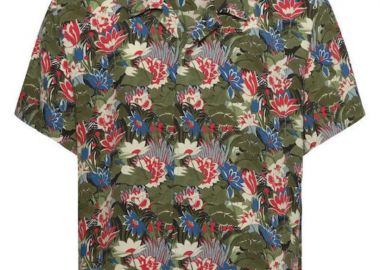 ΑΝΔΡΙΚΟ ΠΟΥΚΑΜΙΣΟ BOSS BEACH ΚΟΝΤΟΜΑΝΙΚΟ ΜΕ ΤΥΠΩΜΑ ΠΡΑΣΙΝΟ - BOSS - 