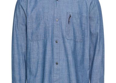 ΑΝΔΡΙΚΟ ΠΟΥΚΑΜΙΣΟ CAMEL ACTIVE ΜΑΚΡΥΜΑΝΙΚΟ ΜΕ ΤΣΕΠΕΣ ΣΚΟΥΡΟ ΜΠΛΕ - CAMEL ACTIVE - 