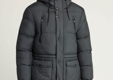 Ανδρικό puffer μπουφάν με κουκούλα - FUNKY BUDDHA - 