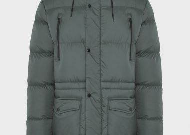 Ανδρικό puffer μπουφάν με κουκούλα - FUNKY BUDDHA - 