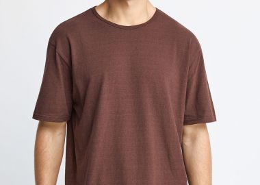 Ανδρικό relaxed λινό t-shirt - The essentials - FUNKY BUDDHA - 