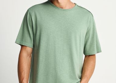 Ανδρικό relaxed t-shirt από βαμβάκι - The essentials - FUNKY BUDDHA - 