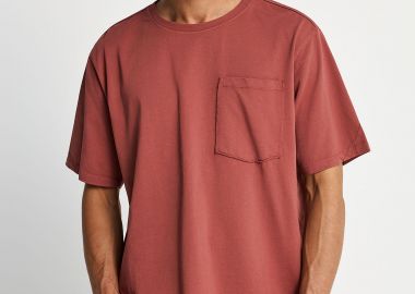 Ανδρικό relaxed t-shirt από βαμβάκι - The essentials - FUNKY BUDDHA - 