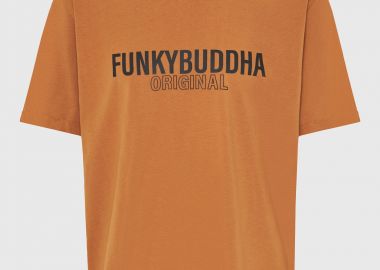 Ανδρικό relaxed t-shirt με τύπωμα - FUNKY BUDDHA - 