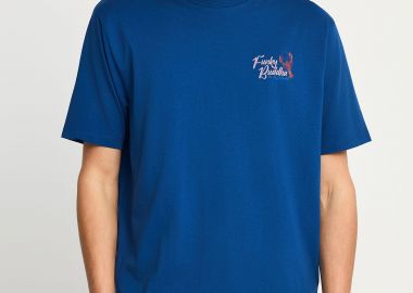 Ανδρικό relaxed t-shirt με τύπωμα - FUNKY BUDDHA - 