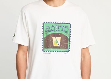 Ανδρικό relaxed t-shirt με τύπωμα - FUNKY BUDDHA - 