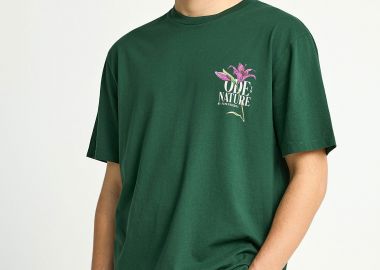 Ανδρικό relaxed t-shirt με τύπωμα στην πλάτη - FUNKY BUDDHA - 