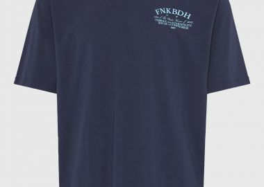 Ανδρικό relaxed t-shirt με τύπωμα στην πλάτη - FUNKY BUDDHA - 