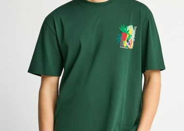 Ανδρικό relaxed t-shirt με τύπωμα στην πλάτη - FUNKY BUDDHA - 