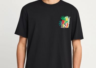 Ανδρικό relaxed t-shirt με τύπωμα στην πλάτη - FUNKY BUDDHA - 