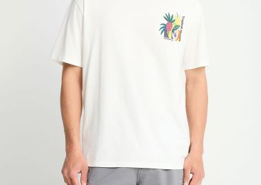 Ανδρικό relaxed t-shirt με τύπωμα στην πλάτη - FUNKY BUDDHA - 