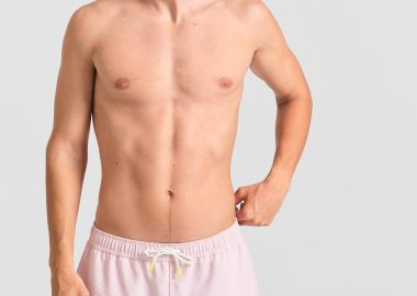 Ανδρικό ριγέ μαγιό Seersucker - FUNKY BUDDHA - 