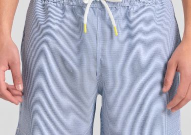 Ανδρικό ριγέ μαγιό Seersucker - FUNKY BUDDHA - 