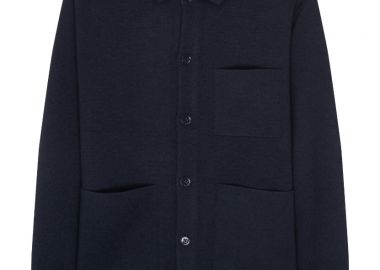 ΑΝΔΡΙΚΟ ΣΑΚΑΚΙ SEIDENSTICKER WORKER MERINO ΚΑΝΟΝΙΚΗ ΓΡΑΜΜΗ REGULAR FIT ΣΚΟΥΡΟ ΜΠΛΕ - SEIDENSTICKER - 