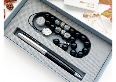 Ανδρικό σετ δώρου με στυλό κ κομπολόι SD119 - Asimenio - 