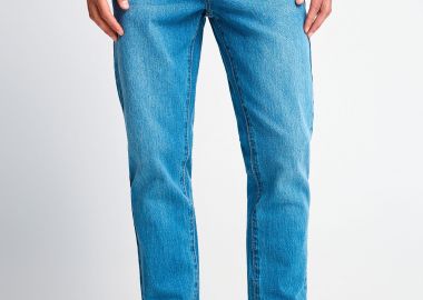 Ανδρικό slim tapered τζην με washed effects - FUNKY BUDDHA - 