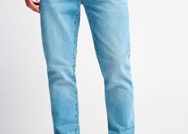Ανδρικό slim tapered τζην με washed effects - FUNKY BUDDHA - 