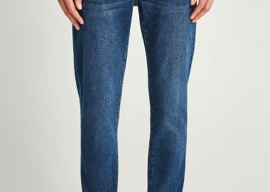 Ανδρικό slim tapered τζην με washed effects - FUNKY BUDDHA - 