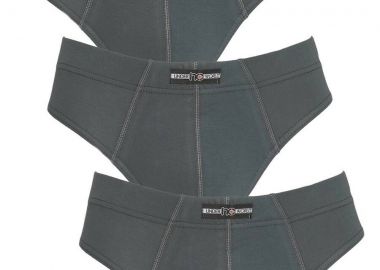 ΑΝΔΡΙΚΟ ΣΛΙΠ ΜΕ ΕΣΩΤΕΡΙΚΟ ΛΑΣΤΙΧΟ NC711 - ΠΑΚΕΤΟ 3 ΤΜΧ - ΑΝΘΡΑΚΙ Ανθρακί - Nina Club - 