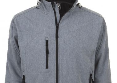 Ανδρικό softshell με κουκούλα Replay Men SOLS 46602 Grey Melange -  - 