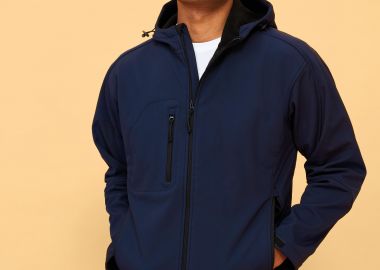 Ανδρικό Softshell Μπουφάν με Κουκούλα 46602 SOL'S Replay French Navy - SOLS - 
