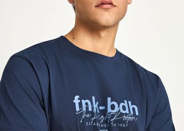 Ανδρικό t-shirt από οργανικό βαμβάκι με τύπωμα - FUNKY BUDDHA - 