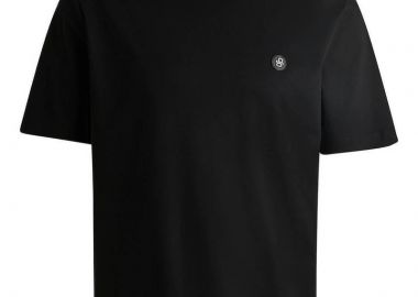 ΑΝΔΡΙΚΟ T-SHIRT BOSS C-TAUT 01 ΚΑΝΟΝΙΚΗ ΓΡΑΜΜΗ ΜΑΥΡΟ - BOSS - 