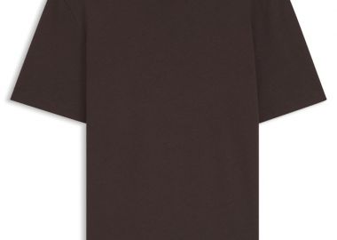 ΑΝΔΡΙΚΟ T-SHIRT BOSS H-TAUT ΚΟΝΤΟΜΑΝΙΚΟ ΣΚΟΥΡΟ ΚΑΦΕ - BOSS - 