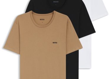 ΑΝΔΡΙΚO T-SHIRT BOSS RN CLASSIC ΚΟΝΤΟΜΑΝΙΚΟ 3 ΤΜΧ ΠΟΛΥΧΡΩΜΟ - BOSS - 