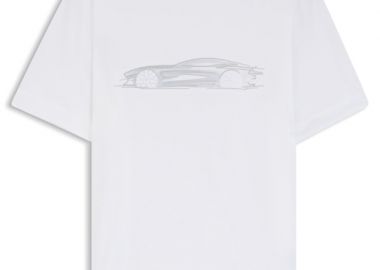 ΑΝΔΡΙΚΟ T-SHIRT BOSS X ASTON MARTIN C-TAUT KONTOMANIKO ΜΕ ΤΥΠΩΜΑ ΛΕΥΚΟ - BOSS - 