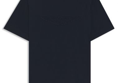 ΑΝΔΡΙΚΟ T-SHIRT BOSS X ASTON MARTIN C-THOMPSON KONTOMANIKO ΣΚΟΥΡΟ ΜΠΛΕ - BOSS - 