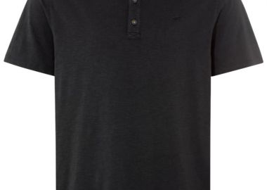 ΑΝΔΡΙΚΟ T-SHIRT CAMEL ACTIVE ΚΟΝΤΟΜΑΝΙΚO HENLEY ΑΝΘΡΑΚΙ - CAMEL ACTIVE - 
