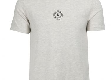 ΑΝΔΡΙΚΟ T-SHIRT CREW POLO RALPH LAUREN ΚΟΝΤΟΜΑΝΙΚΟ ΚΑΝΟΝΙΚΗ ΓΡΑΜΜΗ ΓΚΡΙ - POLO RALPH LAUREN - 