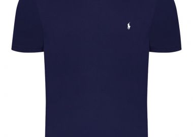 ΑΝΔΡΙΚΟ T-SHIRT CREW TOP POLO RALPH LAUREN ΚΑΝΟΝΙΚΗ ΓΡΑΜΜΗ ΜΠΛΕ - POLO RALPH LAUREN - 