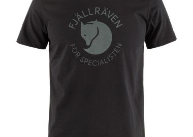 ΑΝΔΡΙΚΟ T-SHIRT FJALLRAVEN FOX ΜΕ ΤΥΠΩΜΑ ΜΑΥΡΟ - FJALLRAVEN - 