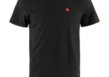 ΑΝΔΡΙΚΟ T-SHIRT FJALLRAVEN HEMP BLEND ΚΟΝΤΟΜΑΝΙΚΟ ΜΑΥΡΟ - FJALLRAVEN - 