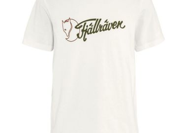 ΑΝΔΡΙΚΟ T-SHIRT FJALLRAVEN LOGO ΚΟΝΤΟΜΑΝΙΚΟ ΛΕΥΚΟ - FJALLRAVEN - 